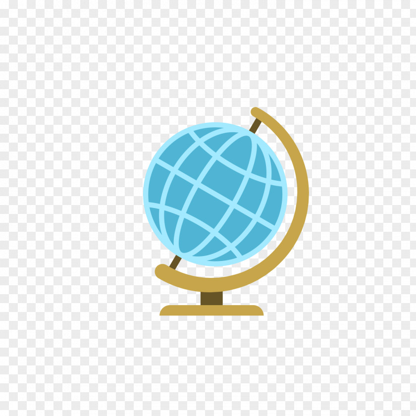 Hand Painted Blue Globe Student Estudante PNG