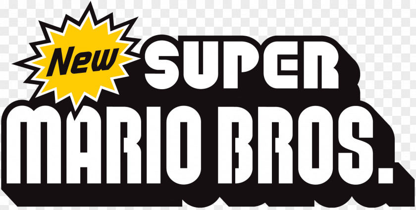 New Super Mario Bros Logo PNG Logo, Bros. game title clipart PNG