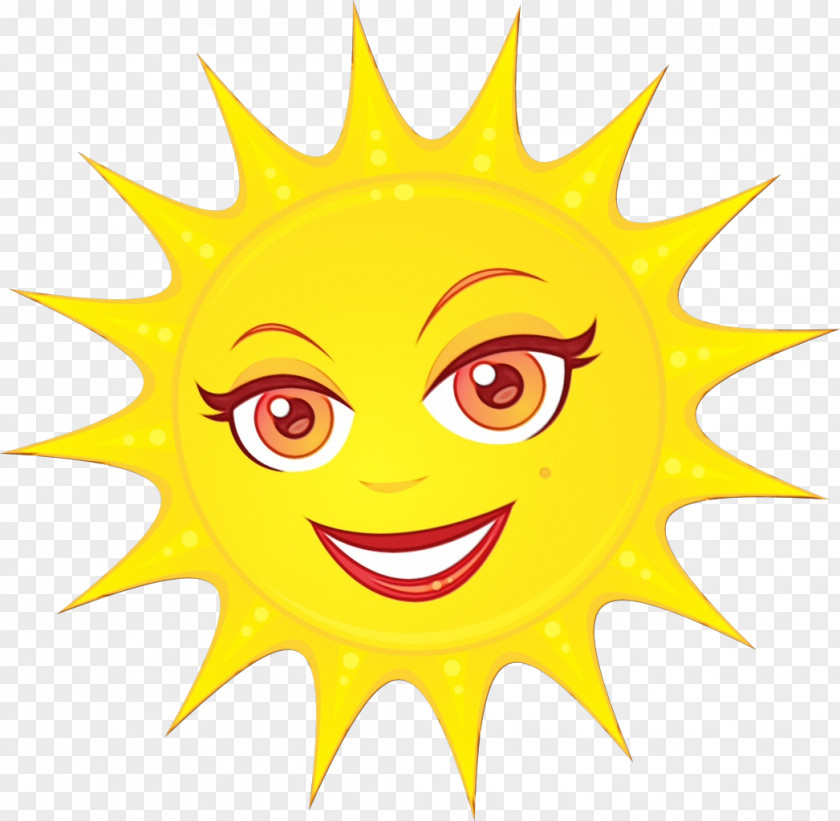 Smiley Smile Summer Sun PNG