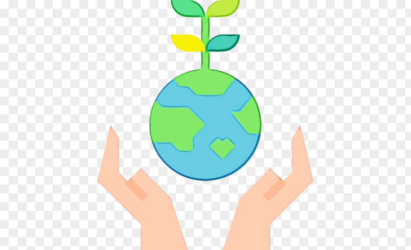 Thumb Gesture Green Hand Leaf Finger World PNG