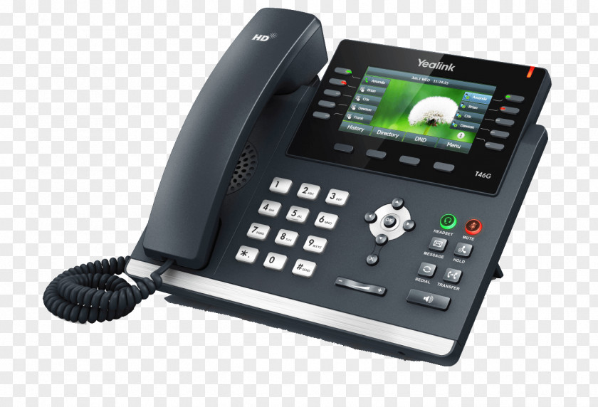 Yealink SIP-T46G VoIP Phone Session Initiation Protocol Telephone SIP-T48G PNG