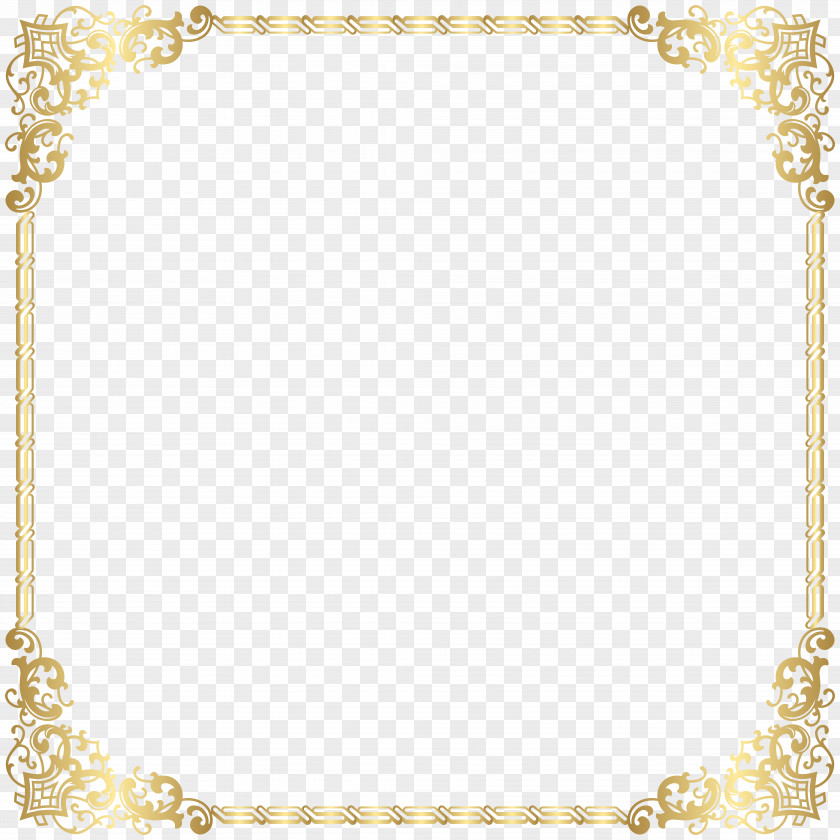 Border Frame Gold Clip Art Image Area Pattern PNG