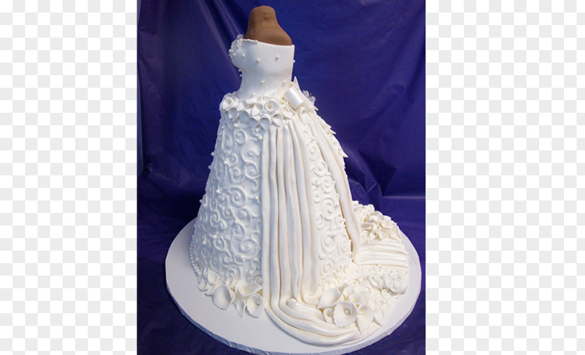 Bridal Shower Wedding Cake Sugar Frosting & Icing The Perfect Dress PNG