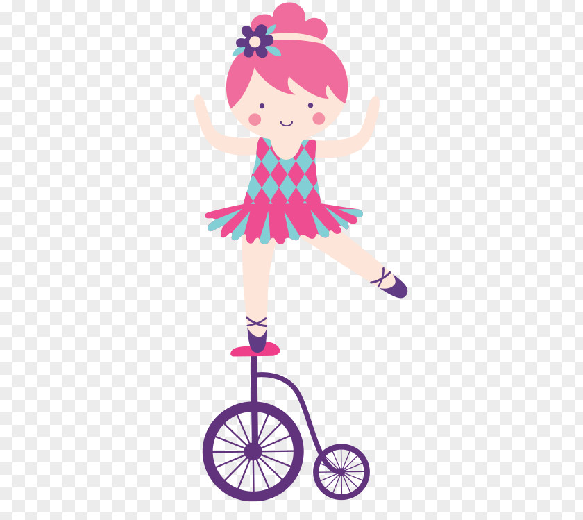 Cute Circus Ballet Dancer PNG