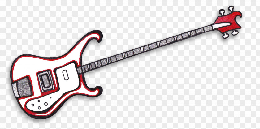 Electric Guitar Fender Stratocaster Bass Drawing Clip Art PNG