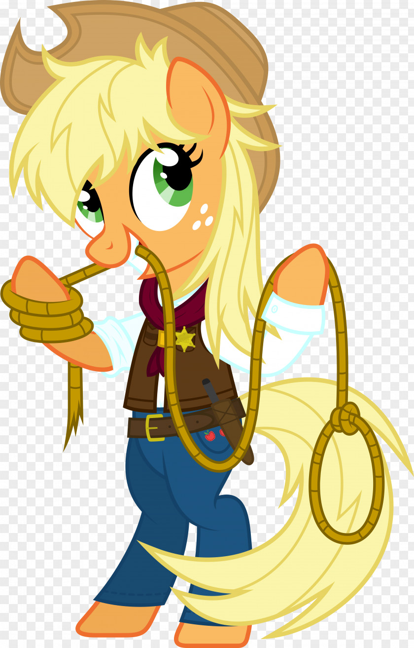Sheriff Applejack Pony Apple Bloom Art PNG