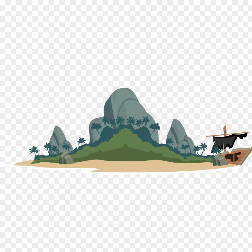 Vector Cartoon Material Islands Mutiny On The Bounty Drawing PNG