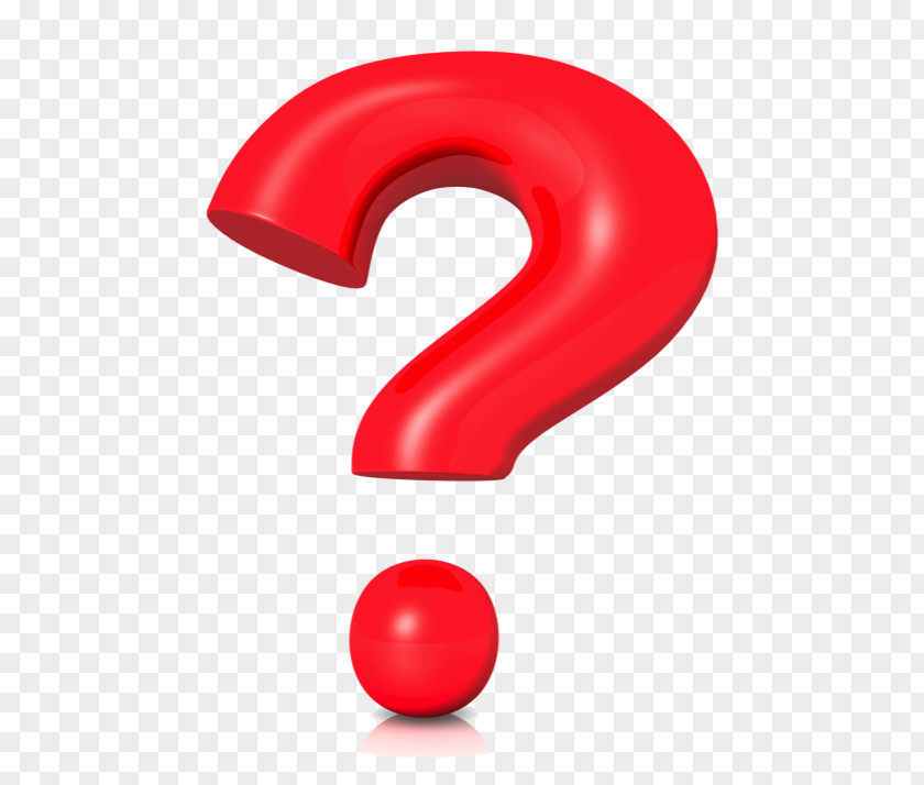 A Question Mark Red Color PNG