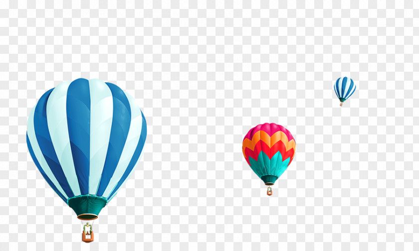 Blue Simple Hot Air Balloon Floating Material RGB Color Model Software Template PNG