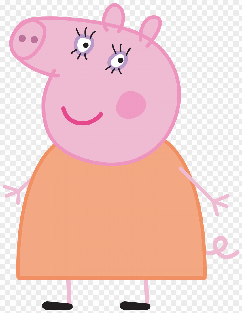 Mummy Pig Peppa Transparent Image Daddy Domestic Grandpa Television Show PNG