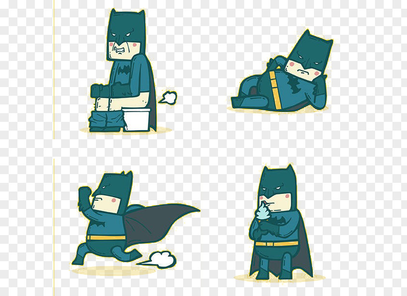 Q Version Of Batman Q-version Cartoon Adobe Illustrator PNG