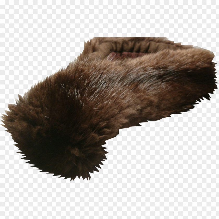 Raccoon Fur Shoe Snout Brown PNG