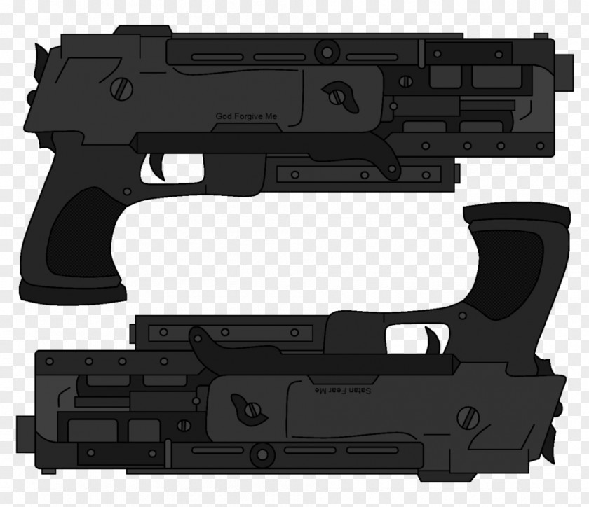 Twin Pistols Trigger Firearm Pistol Dual Wield Handgun PNG
