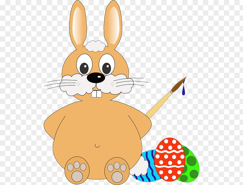 Easter Bunny Egg Christmas Card PNG