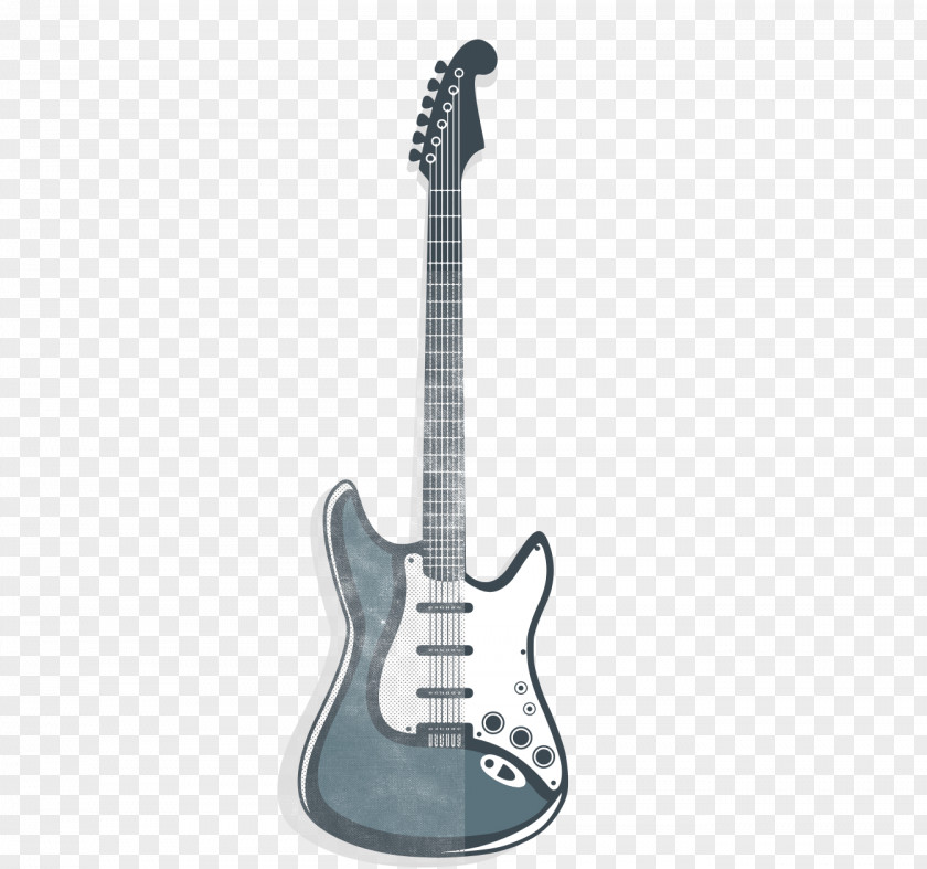 Guitar Electric Black And White Acoustic Clip Art PNG