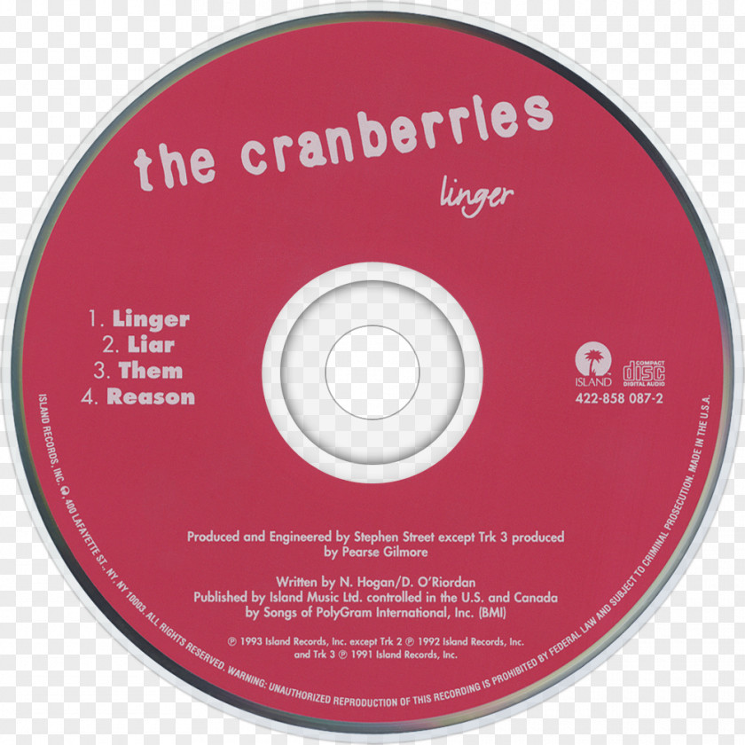Linger Compact Disc The Cranberries Everybody Else Is Doing It, So Why Can't We? When Silence Speaks Album PNG