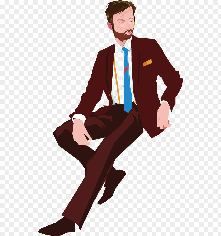 Men Illustration Suit Tailor Shirt Clip Art PNG