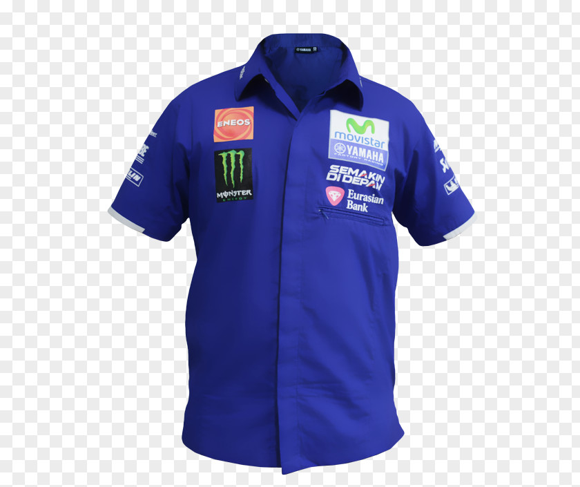 T-shirt 2017 MotoGP Season Movistar Yamaha Polo Shirt PNG