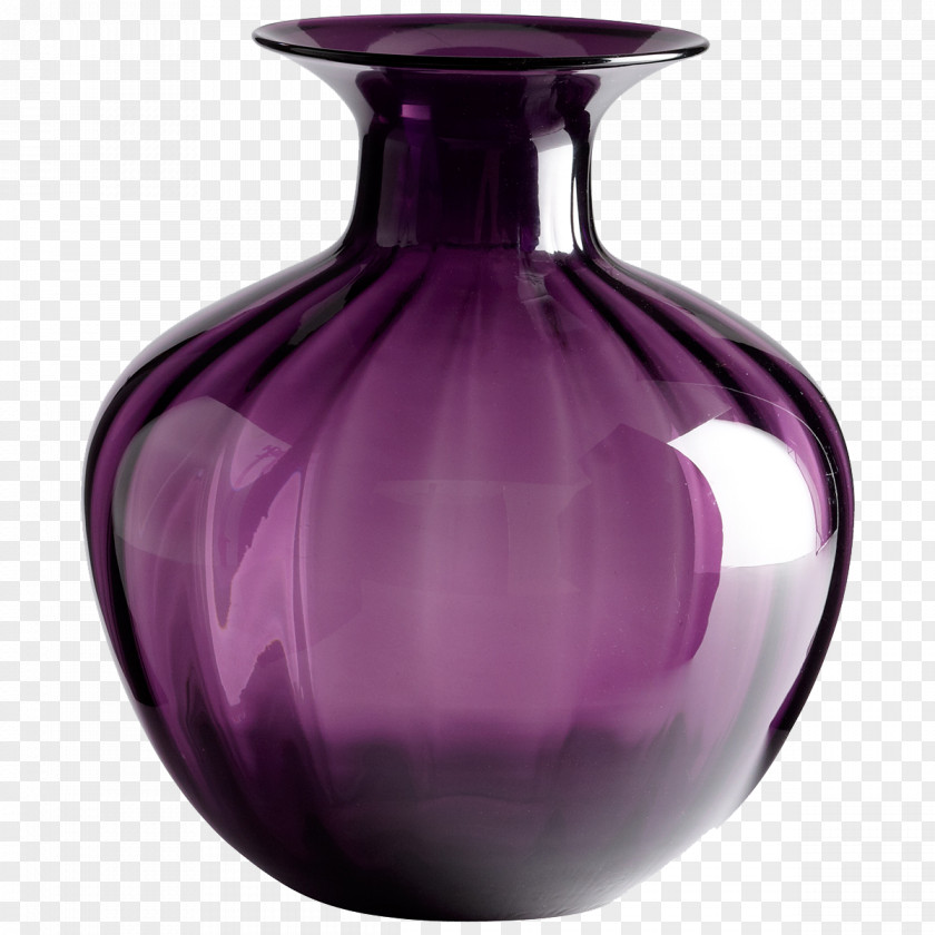 Vase Glass Purple Decorative Arts Living Room PNG