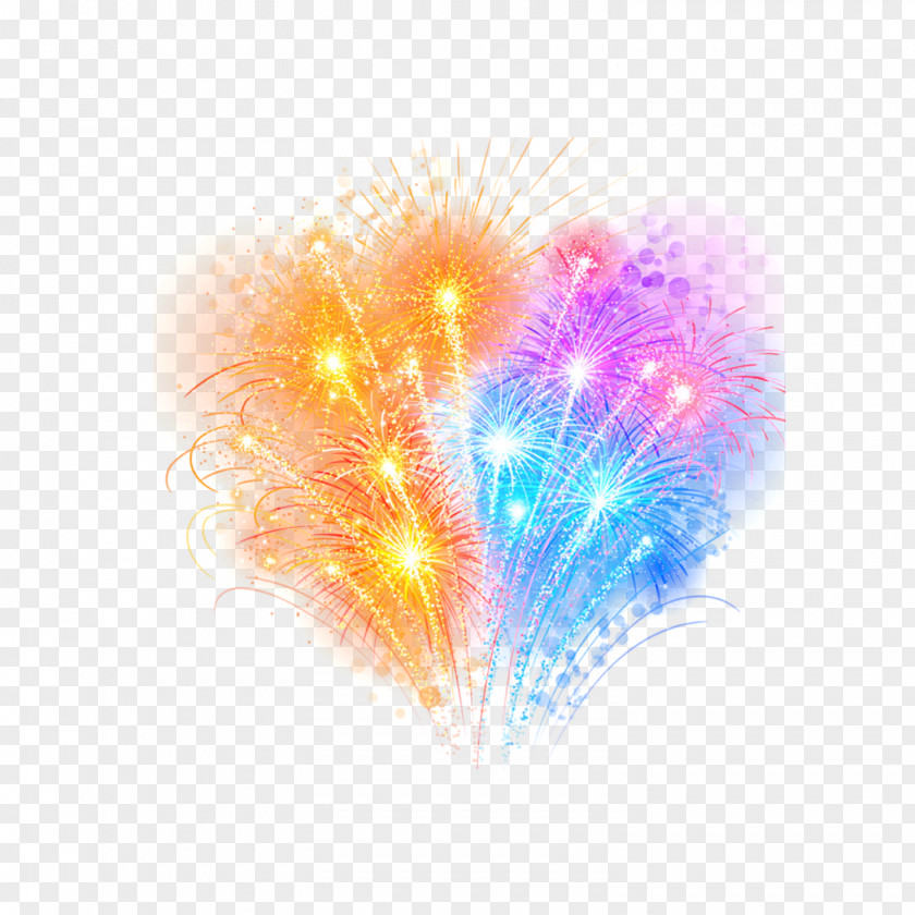 Golden Streamer Powder Fireworks Download PNG