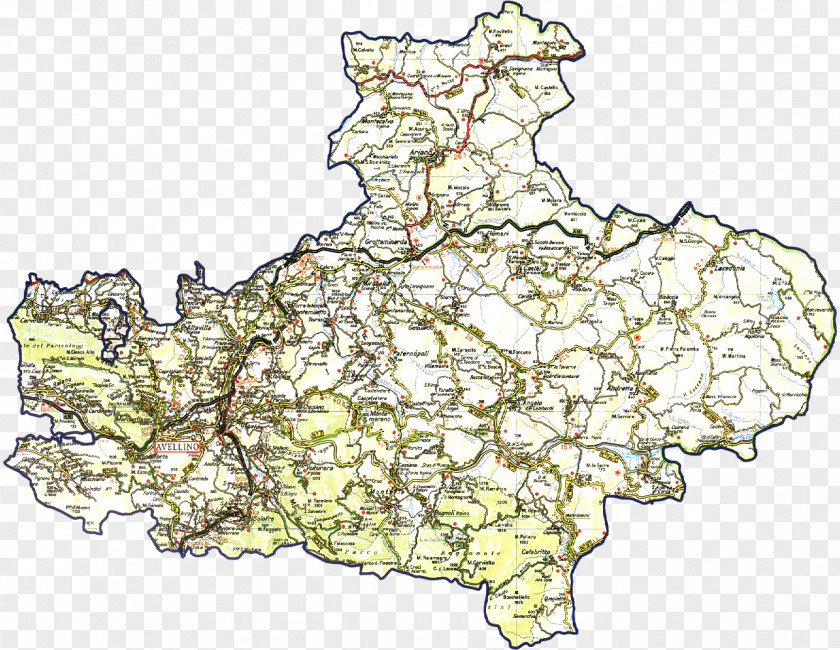 Map Ariano Irpino Savignano Monteforte Irpinia Pietradefusi PNG