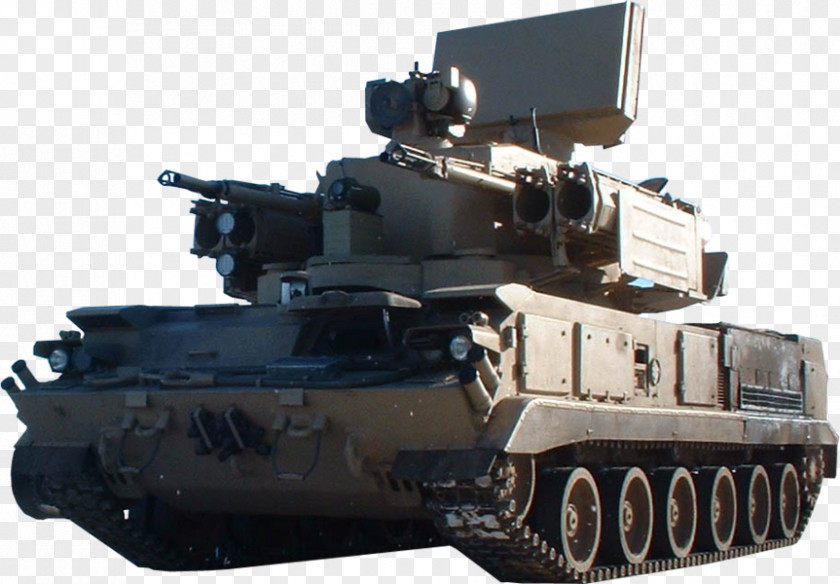 Military Anti-aircraft Warfare Pantsir-S1 2K22 Tunguska Tank PNG