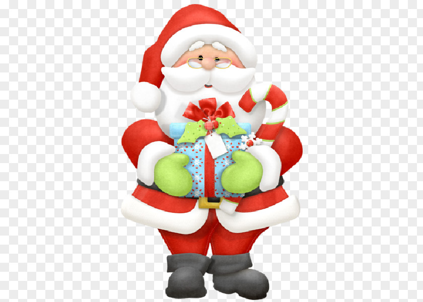 Santa Claus Carries A Gift Christmas Clip Art PNG