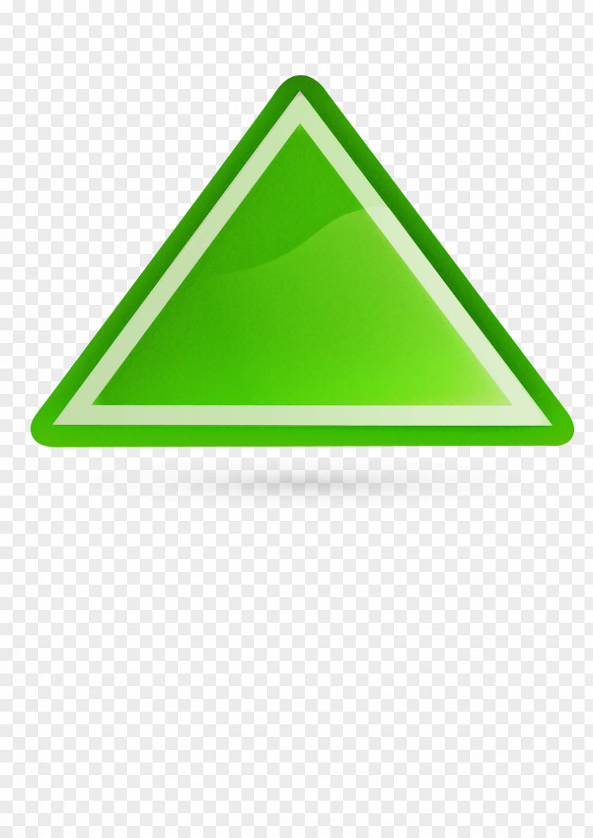 Signage Sign Green Triangle Line PNG