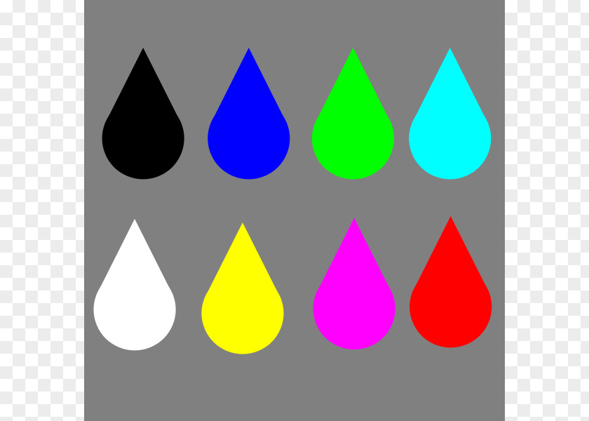 Single Raindrop Cliparts Color Clip Art PNG