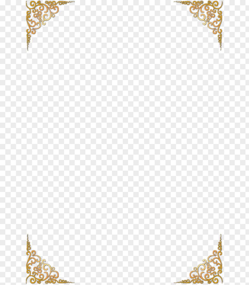 Vector Gold Pattern Frame Clip Art PNG