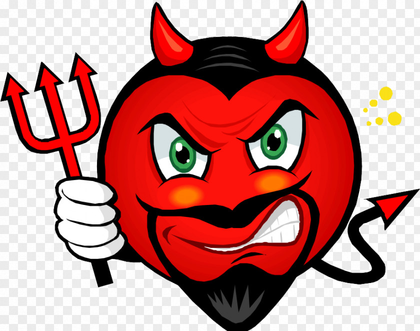 Devil Smiley Emoticon Emoji T-shirt PNG