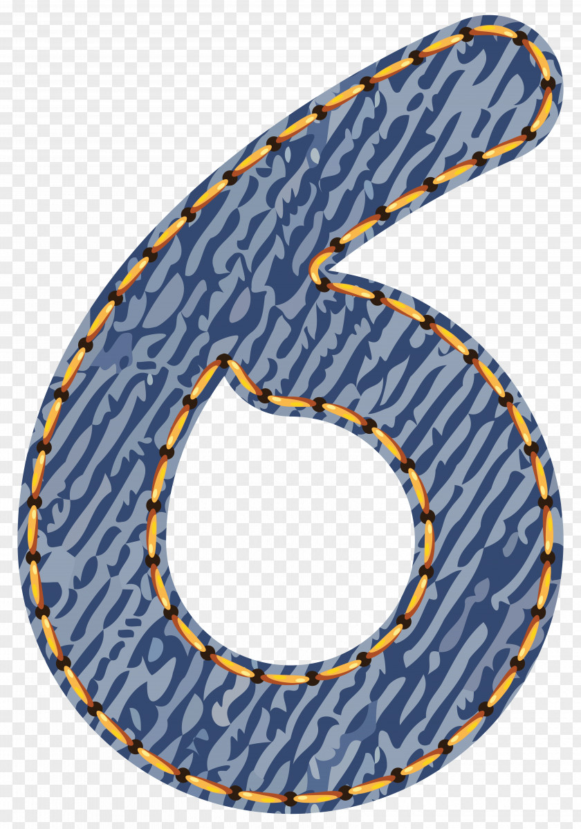 Number 6 Numerical Digit Clip Art PNG