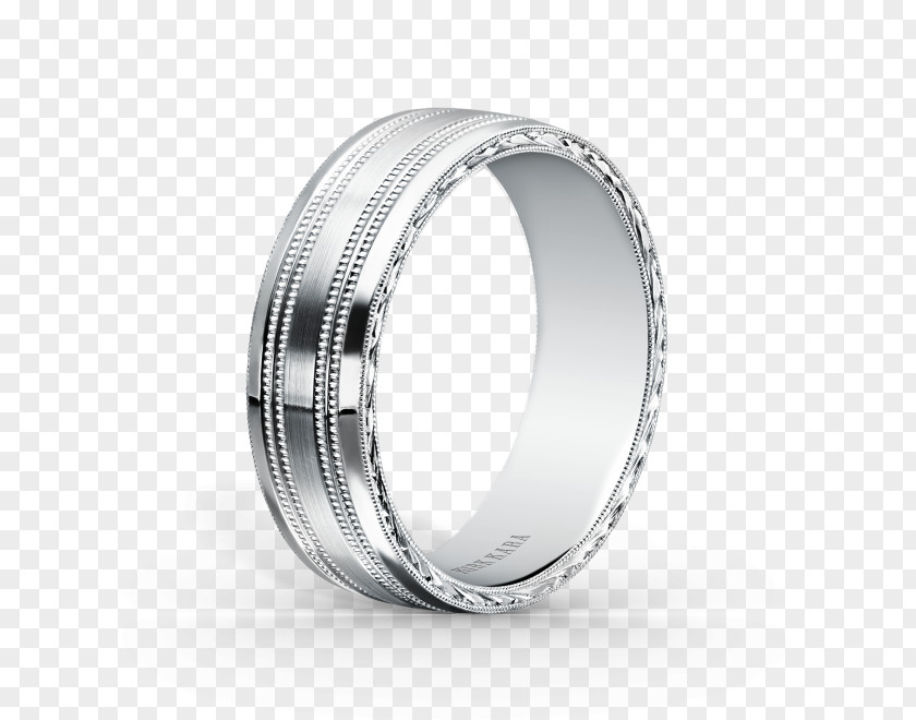Ring Wedding Platinum Silver Diamond PNG