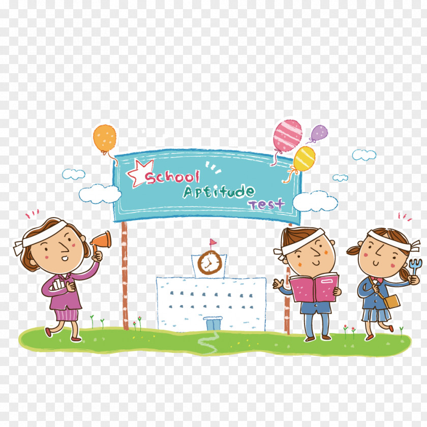 School Sports Competition Child Cartoon Illustration PNG