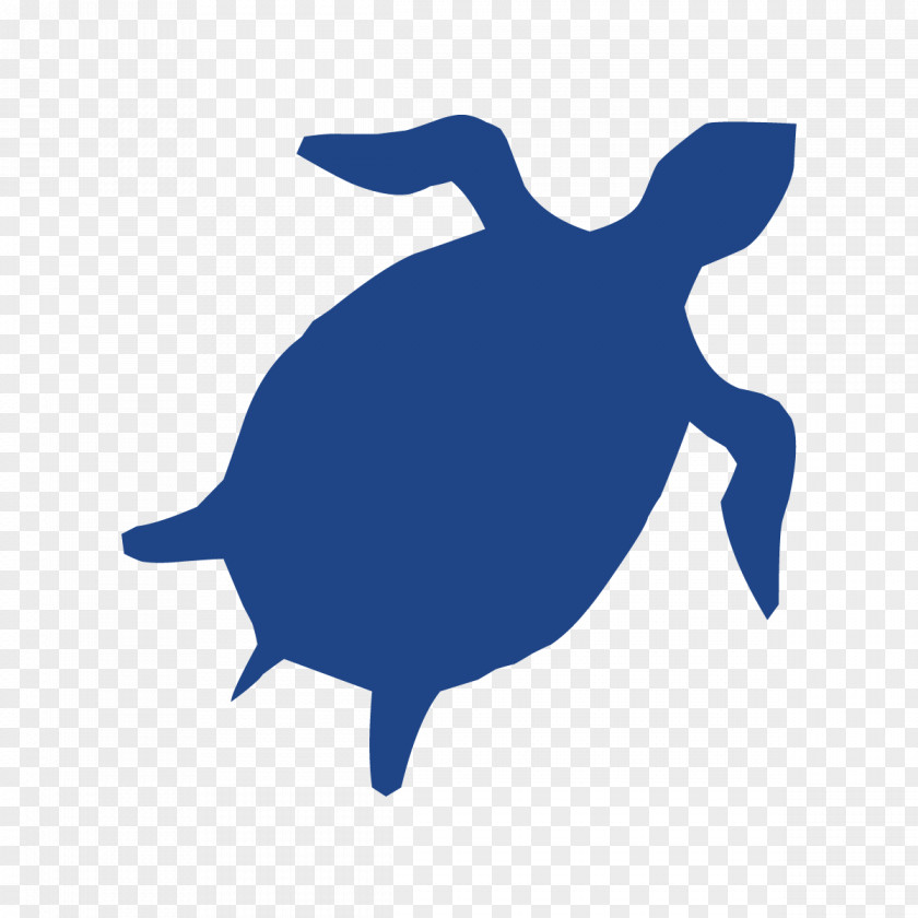 Turtle Sea Cobalt Blue Silhouette Clip Art PNG