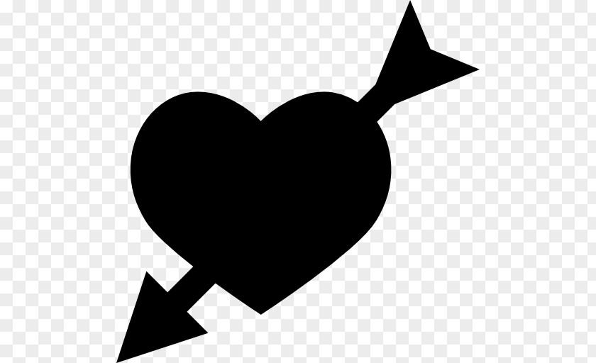 Crossed Arrows Heart PNG