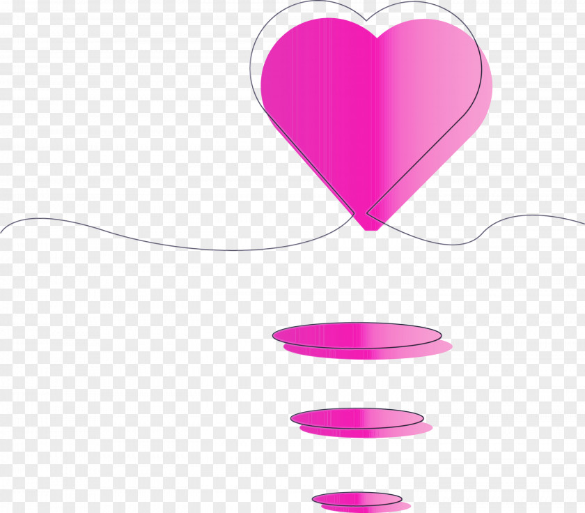 Heart Pink Text Line Magenta PNG