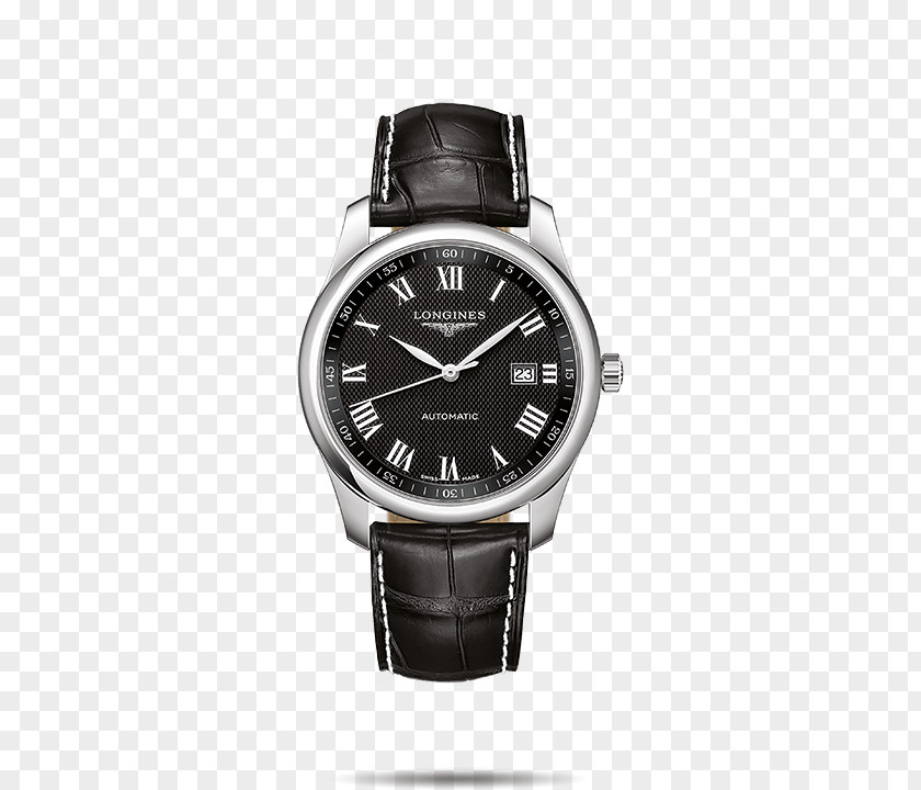 Longines Watch Men Mechanical Automatic Strap Watchmaker PNG