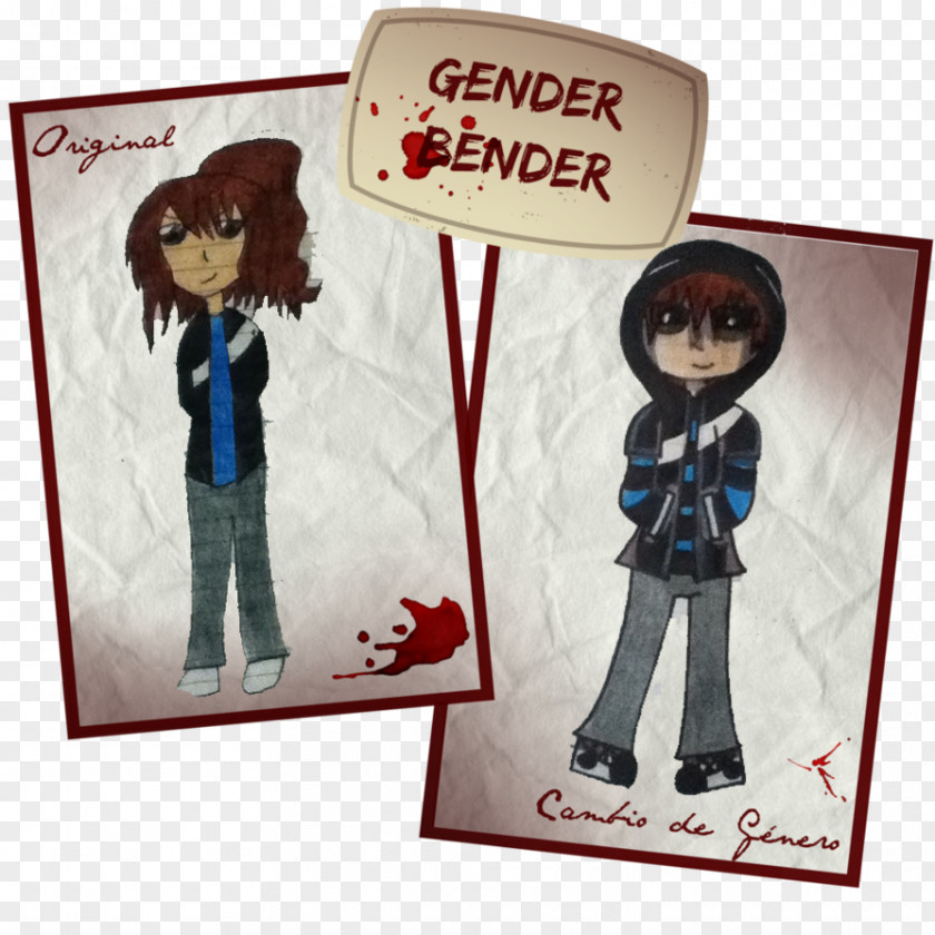 Gender Bender Doll Cartoon Human Behavior Figurine PNG