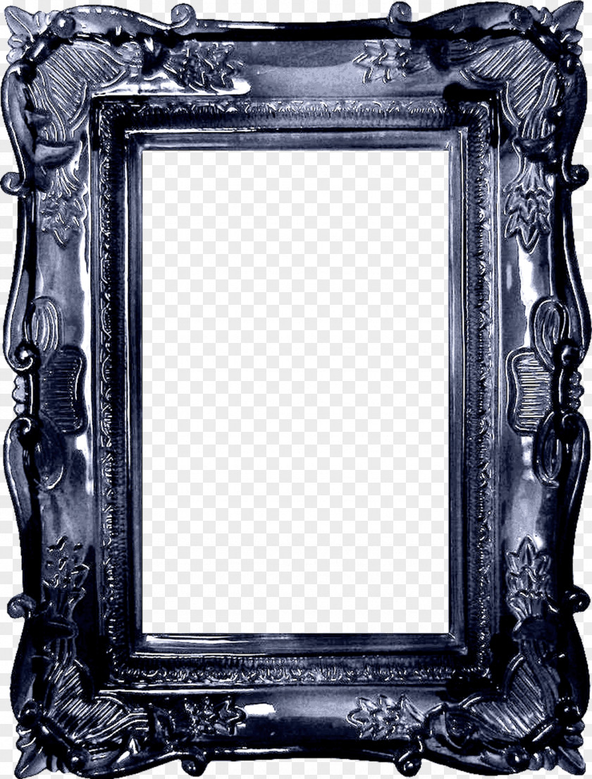 Silver Black Cool Box Picture Frame Film Clip Art PNG