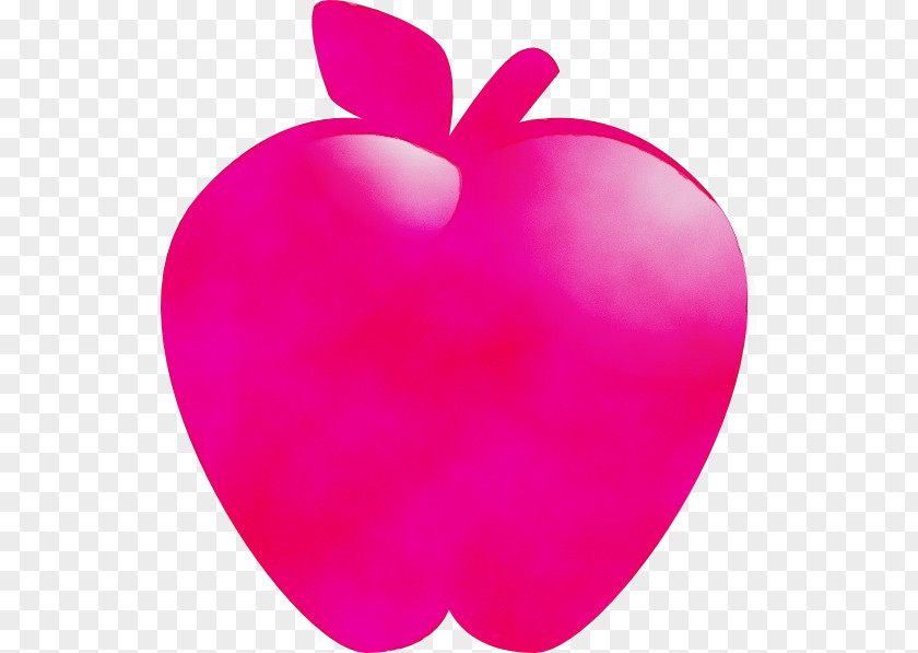 Apple Plant Pink Heart Clip Art Magenta Fruit PNG