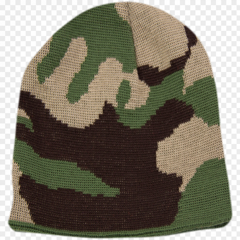 Beanie Military Camouflage Knit Cap PNG