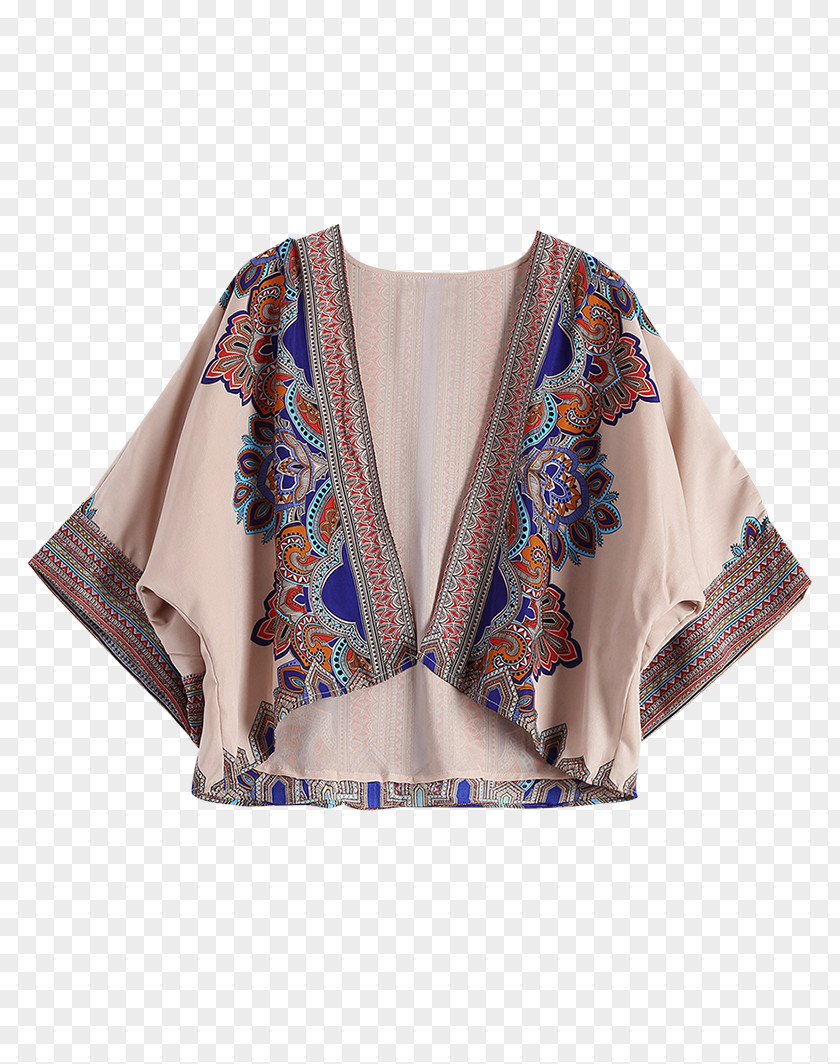 Kimono Pattern Sleeve Clothing Fashion Top PNG