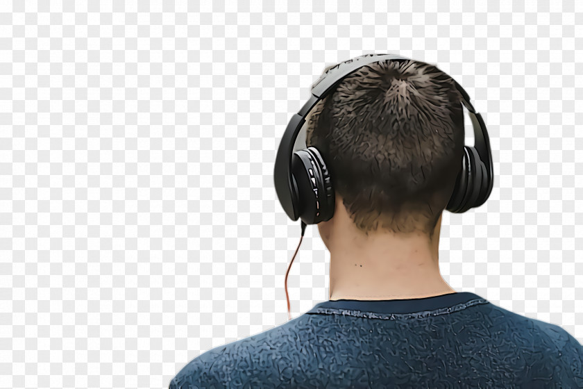 Neck Hearing Hair Headphones Audio Equipment Hairstyle Gadget PNG