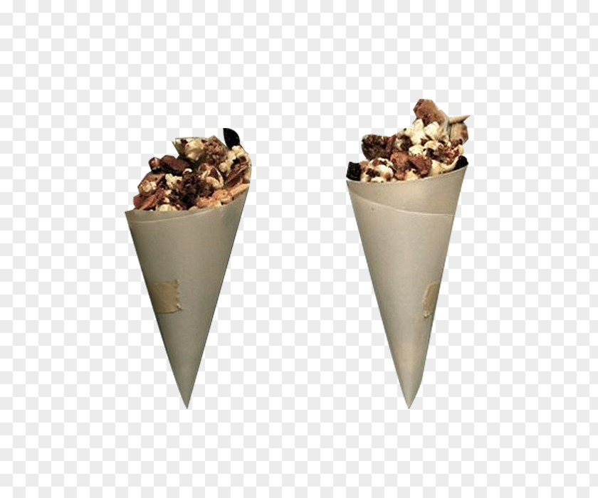 Paper Loaded Popcorn Ice Cream Cone PopCorn PNG