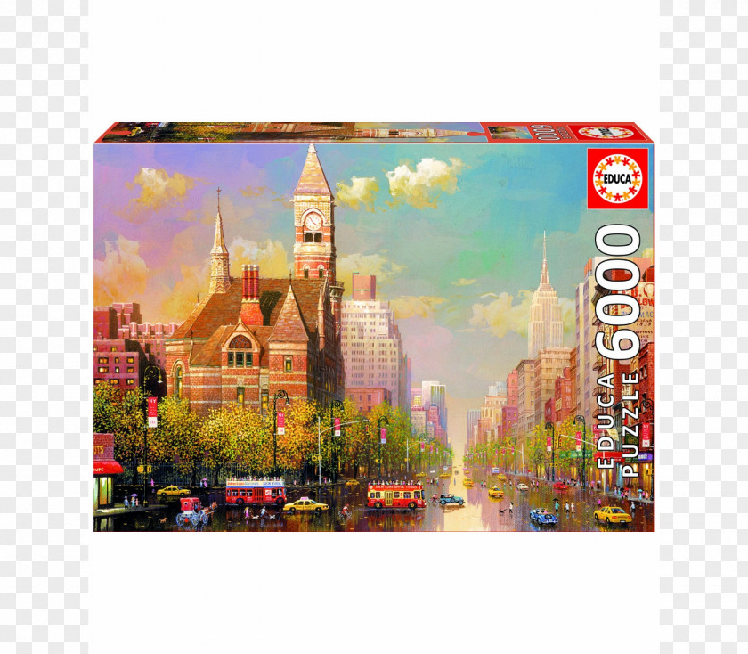 Toy Jigsaw Puzzles New York City Educa Borràs Amazon.com PNG