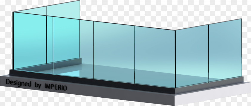 Balcony Handrail Terrace Guard Rail Glass PNG