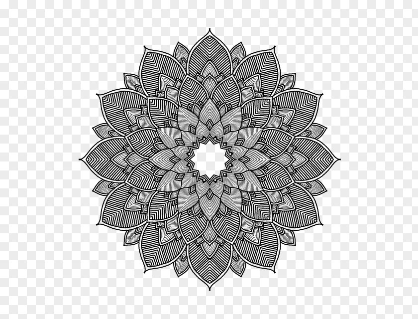 Shape Pattern Mandala Meditation Lotus Position PNG