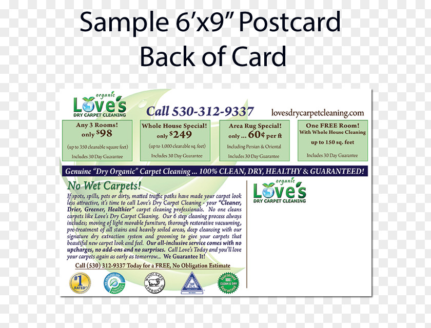 Carpet Paper Cleaning Post Cards PNG