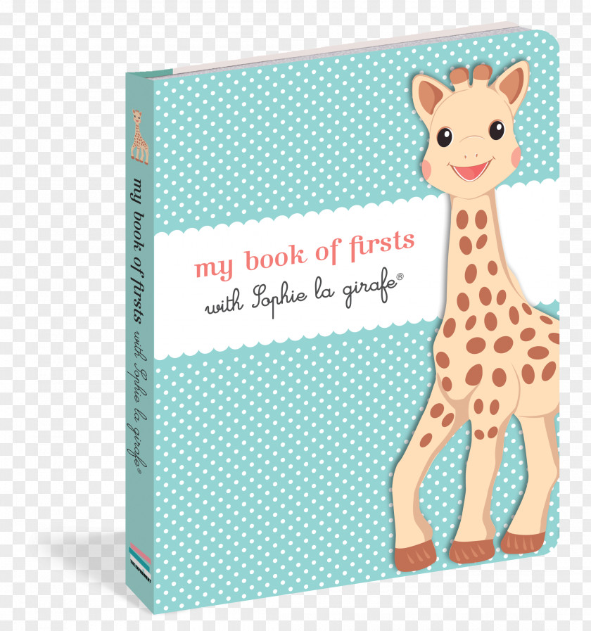 Giraffe Sophie The My Book Of Firsts With La Girafe Baby's First Months Handprint Kit And Journal PNG